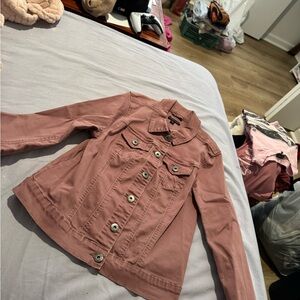 Signature Studio Dusty Pink Jean Jacket